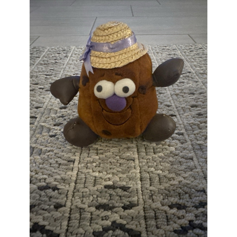 Vintage RARE Original ToyBox Creations SPUDS POTATO straw hat Plush 1996